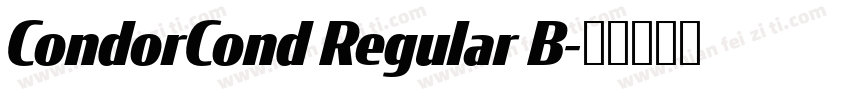 CondorCond Regular B字体转换
